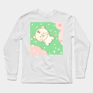 Spring day. Characters under the cherry blossoms. Long Sleeve T-Shirt